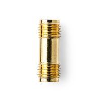 Nedis SMA Adapter / SMA-Buchse / SMA-Buchse / Vergoldet / 50 Ohm / Gerade / PVC / Gold / 2 Stück / Box