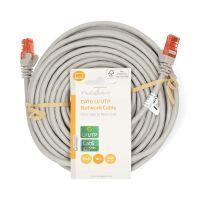Nedis CAT6-Netzwerkkabel / RJ45 Stecker / RJ45 Stecker / U/UTP / 15.0 m / Rund / PVC / Grau / Label