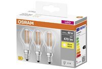 OSRAM LED Filament Tropfen E14 4W 470lm 2.700K klar
