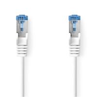 Nedis CAT6a-Netzwerkkabel / S/FTP / RJ45 Stecker / RJ45 Stecker / 0.50 m / Snagless / Rund / LSZH / Weiss / Box