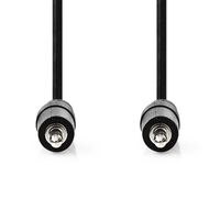 Nedis Stereo-Audiokabel / 3.5 mm Stecker / 3.5 mm Stecker / Vernickelt / 3.00 m / Rund / Schwarz / Label