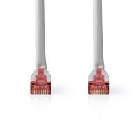 Nedis CAT6-Netzwerkkabel / RJ45 Stecker / RJ45 Stecker / SF/UTP / 2.00 m / Rund / PVC / Grau / Label