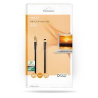 Nedis Antennenkabel / SMA-Stecker / SMA-Buchse / Vergoldet / 50 Ohm / Doppelt geschirmt / 10.0 m / Rund / PVC / Schwarz / Box