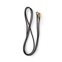 Nedis Antennenkabel / RP SMA-Stecker / RP SMA-Buchse / Vergoldet / 50 Ohm / Einzeln geschirmt / 1.00 m / Rund / PVC / Schwarz / Label