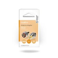 Nedis SMA Adapter / SMA-Stecker / N Stecker / Vergoldet / 50 Ohm / Gerade / PVC / Gold / Silber / 2 Stück / Box