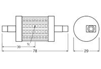 OSRAM LED Stab 7,3W R7S 806lm 78mm 2.700K