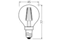 OSRAM LED Filament Tropfen ULTRA EFF 2,5W 470lm 2.700K klar