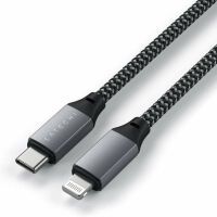 Satechi Type-C zu Lightning Kabel 25cm, space grau