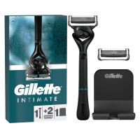  Gillette Intimate Rasierer für Männer, 1 Rasierer, 2 Ersatzklingen 