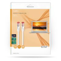 Nedis CAT6-Netzwerkkabel / RJ45 Stecker / RJ45 Stecker / S/FTP / 15.0 m / Innen / Rund / LSZH / Weiss / Box