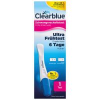 Clearblue Schwangerschaftsfrühtest Ultra Früh (10 mIU), Ergebnisse 6 Tage früher, 1 Test 