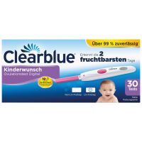 Clearblue Ovulationstest-Kit Digital, Nachweislich schneller schwanger werden, 1 digitale Testhalterung und 30 Tests 