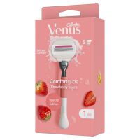 Gillette Venus Comfortglide Strawberry Edition Rasierapparat mit 1 Klinge