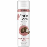 Gillette Satin Care Intimpflege Rasiergel Damen (200 ml), Gel Shea Butter Silk, Geschenk für Frauen