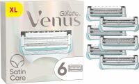 Gillette Venus Satin Care Rasierklingen für den Intimbereich, 6 Ersatzklingen für Intimrasierer Frauen