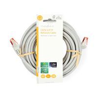 Nedis CAT6-Netzwerkkabel / RJ45 Stecker / RJ45 Stecker / S/FTP / 10.0 m / Rund / LSZH / Grau / Label