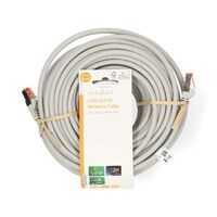 Nedis CAT6-Netzwerkkabel / RJ45 Stecker / RJ45 Stecker / S/FTP / 30.0 m / Rund / LSZH / Grau / Label