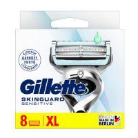  Gillette SkinGuard Sensitive Rasierklingen, 8 Ersatzklingen für Nassrasierer Herren mit Hautschutz 