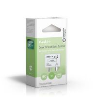 Nedis Satelliten- und Antennenadapter / IEC (Coax) Buchse / F Buchse / IEC (Coax) Stecker / Vernickelt / 75 Ohm / Gerade / Zink / Metall / Silber / 1 Stück / Box