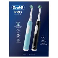 Oral-B Pro Series 1 Duopack Elektrische Zahnbürste, Blue/Black