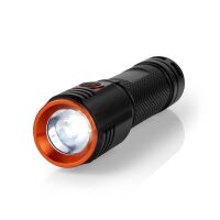 Nedis LED-Taschenlampe / Batteriebetrieben / 3.7 V DC / 20 W / N/A / Batterien enthalten / Wiederaufladbar / Nennlichtstrom: 2000 lm / Lichtbereich: 180 m / Strahlungswinkel: 10 °