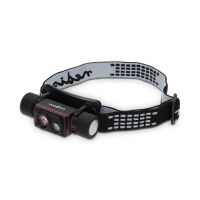 Nedis LED stirnlampe / Batteriebetrieben / Stromversorgung über USB / 3.7 V DC / Batterien enthalten / Wiederaufladbar / Nennlichtstrom: 1000 lm / Lichtbereich: 180 m