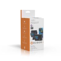 Nedis Action Cam / Dualer Bildschirm / 5K@30fps / 16 MPixel / Wasserdicht bis: 30.0 m / 80 min / Wi-Fi / App erhältlich für: Android™ / IOS / Inkl. halterung / Schwarz