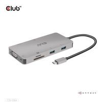Club 3D Club3D USB-9-in1-HUB USB-C > HDMI/VGA/2xUSB/USB-C/RJ45/SD retail (CSV-1594)