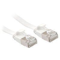 LINDY Patchkabel Cat6A U/FTP Flachband weiß 3.00m (47543)