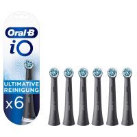 Oral-B iO Black Ultimative Reinigung Aufsteckbürsten für elektrische Zahnbürste, Briefkastenfähige Verpackung, 6 Stück