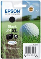 Epson Golf ball Singlepack Black 34XL DURABrite Ultra Ink - High (XL) Yield - Pigment-based ink - 16.3 ml - 1100 pages - 1 pc(s)