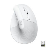 Logitech Lift Weiß Ergonomische vertikale Maus Mäuse PC -kabellos-