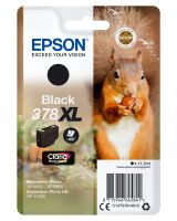 Epson Squirrel Singlepack Black 378XL Claria Photo HD Ink - High (XL) Yield - Pigment-based ink - 11.2 ml - 500 pages - 1 pc(s)