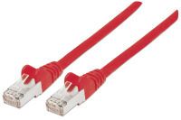 Intellinet Network Patch Cable - Cat6A - 10m - Red - Copper - S/FTP - LSOH / LSZH - PVC - RJ45 - Gold Plated Contacts - Snagless - Booted - Polybag - 10 m - Cat6a - S/FTP (S-STP) - RJ-45 - RJ-45 - Red