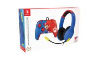 PDP-PerformanceDesignedProduct PDP Bundle Mario (Headset + Controller)      Nintendo Switch (500-230