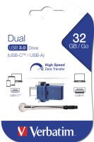 Verbatim Store n Go         32GB Dual Drive USB 3.0 / USB C OTG Stick