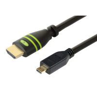 Techly HDMI kabel High Speed mit Ethernet-Micro D 3m schwarz (ICOC-HDMI-4-AD3)