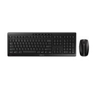 Cherry Stream Desktop - Standard - RF Wireless - QWERTY - Black - Mouse included