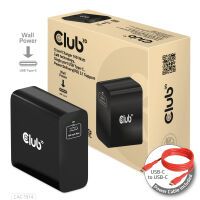 Club 3D Travel Charger 140 Watt GaN technology Single port USB Type-C Power Delivery PD 3.1