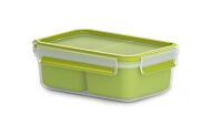 EMSA 518101 - Lunch container - Adult - Green,Transparent - Polypropylene (PP),Thermoplastic elastomer (TPE) - Monotone - Rectangular