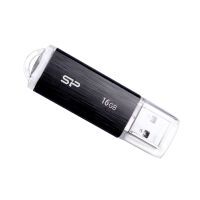 USB-Stick  16GB Silicon Power USB2.0 U02 Plastic Black (SP016GBUF2U02V1K)