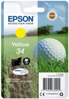 Epson Golf ball Singlepack Yellow 34 DURABrite Ultra Ink - Standard Yield - Pigment-based ink - 4.2 ml - 300 pages - 1 pc(s)