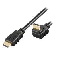 Techly HDMI Kabel High Speed mit Ethernet gewinkelt 2m sw (ICOC-HDMI-LE-020)