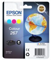 Epson Globe Singlepack Colour 267 ink cartridge - Pigment-based ink - 6.7 ml - 200 pages - 1 pc(s)
