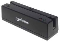 MANHATTAN Magnetkartenleser USB drei Spuren Leser   schwarz (460255)
