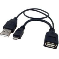 Techly USB 2.0 Cable OTG A F Micro USB M with USB 30cm (ICOC-MUSB-MC2)