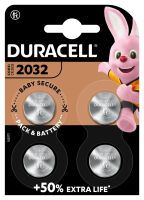 Duracell CR2032 - Single-use battery - CR2032 - Lithium - 3 V - 4 pc(s) - Silver
