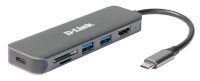 D-Link DUB-2327  6-in-1 USB-C Hub mit HDMI/USB-PD/SD-Reader retail (DUB-2327)