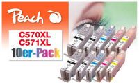 PEACH Tinte 10er Pack kompt PGI-570XL (PI100-311)