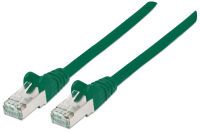 Intellinet Network Patch Cable - Cat6A - 15m - Green - Copper - S/FTP - LSOH / LSZH - PVC - RJ45 - Gold Plated Contacts - Snagless - Booted - Polybag - 15 m - Cat6a - S/FTP (S-STP) - RJ-45 - RJ-45 - Green